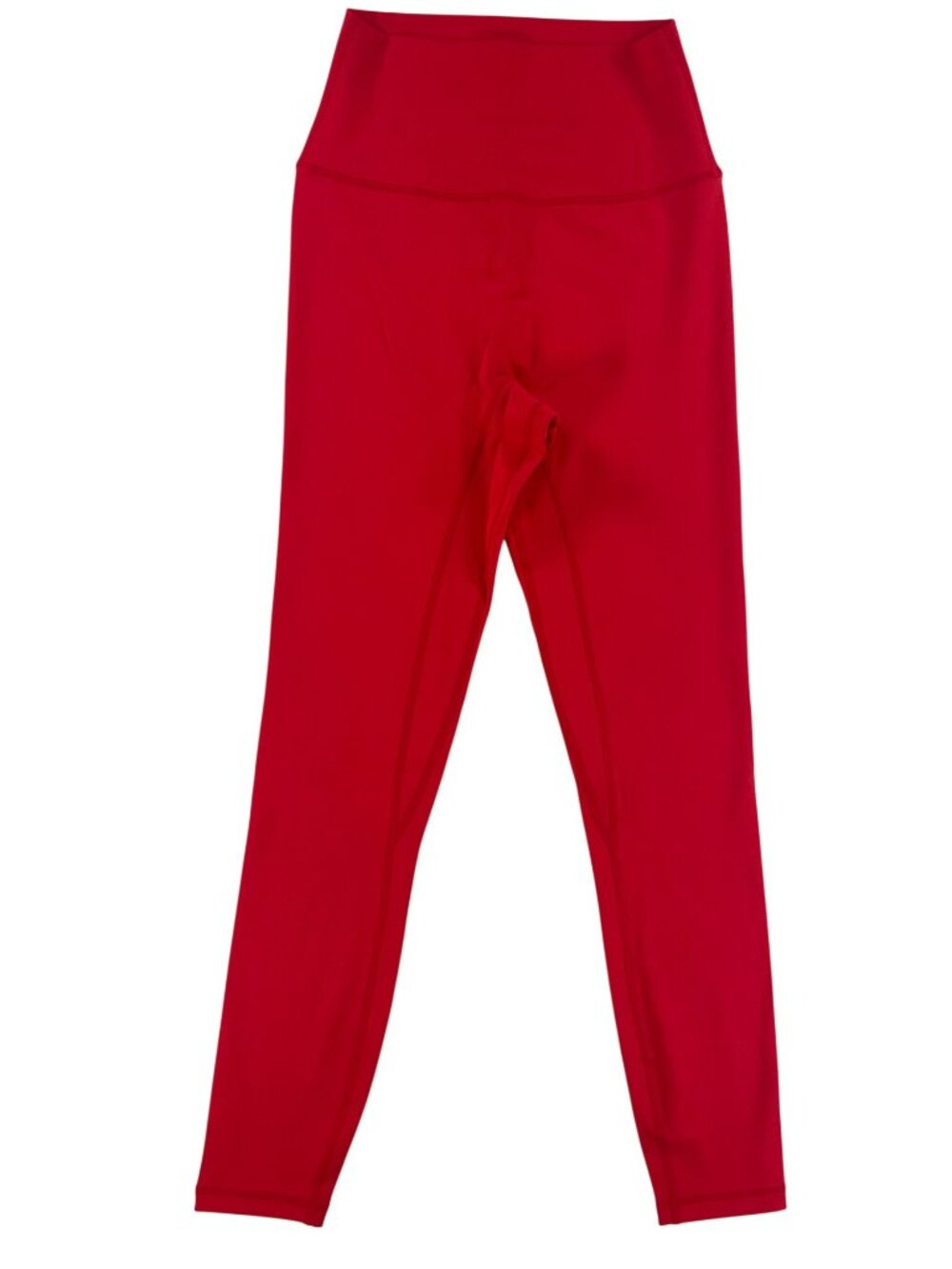 Level High Waisted Red Leggings Soft Sculpt 7/8 Stretchy Fit Women's Size S NEW